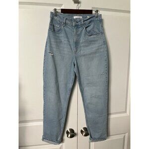 Nobody Denim Frankie Jean Ankle Stretch Womens 30 High Rise Light Wash